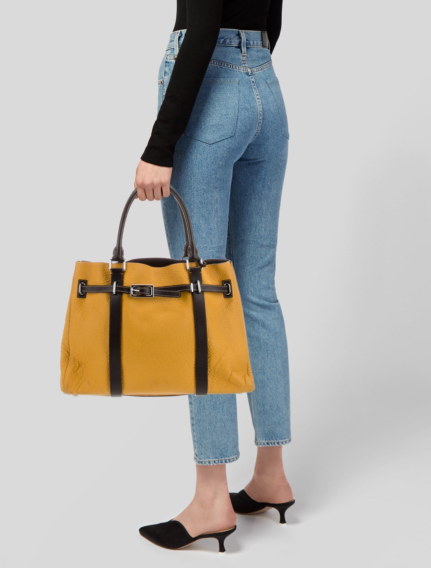 Tumi Leather Top Handle Bag