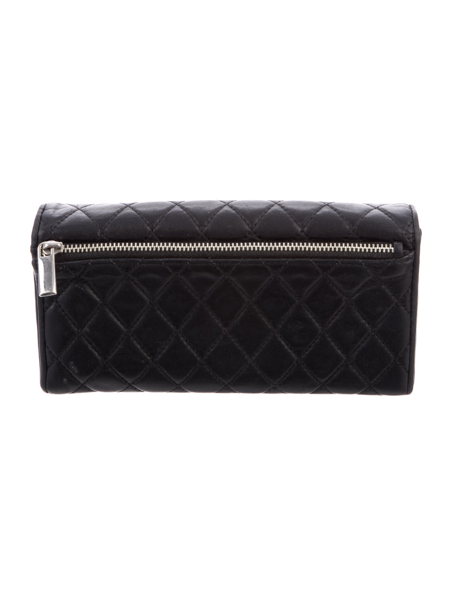 Tumi Quilted Matte Cc L Gusset Flap Wallet Leather Continental Wallet