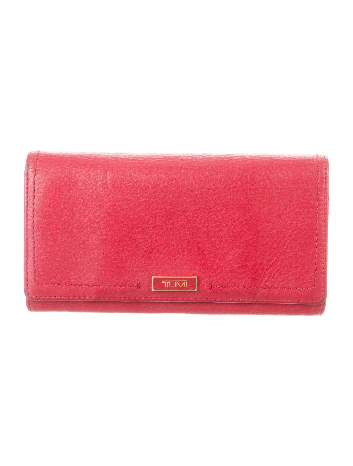 Tumi Vitello Daino Continental Leather Continental Wallet