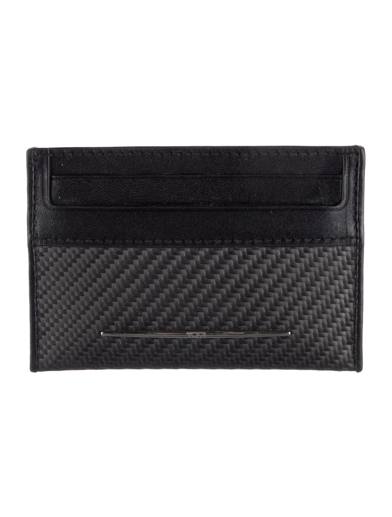 Tumi Leather Patterned Card Holder