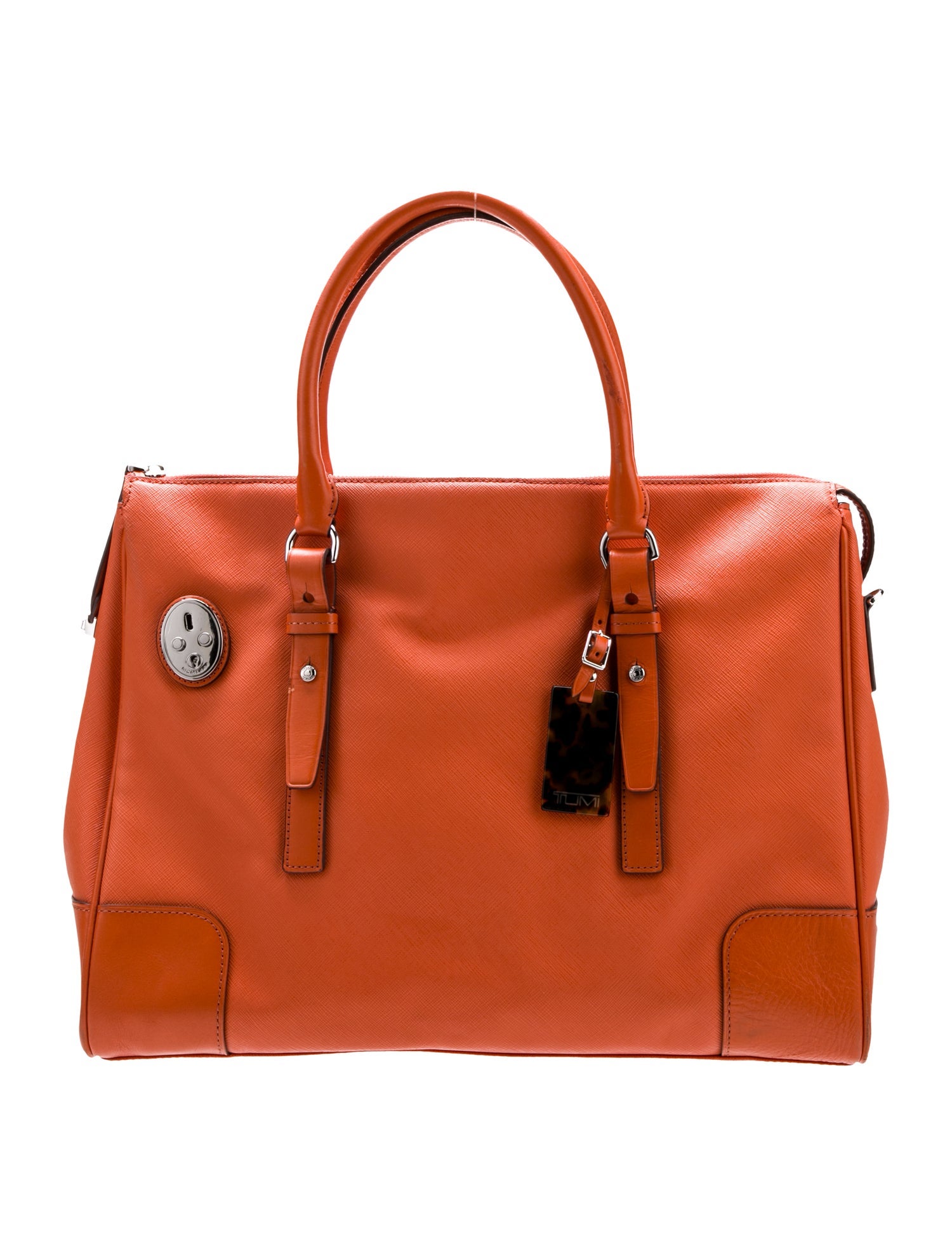 Tumi Leather Top Handle Bag
