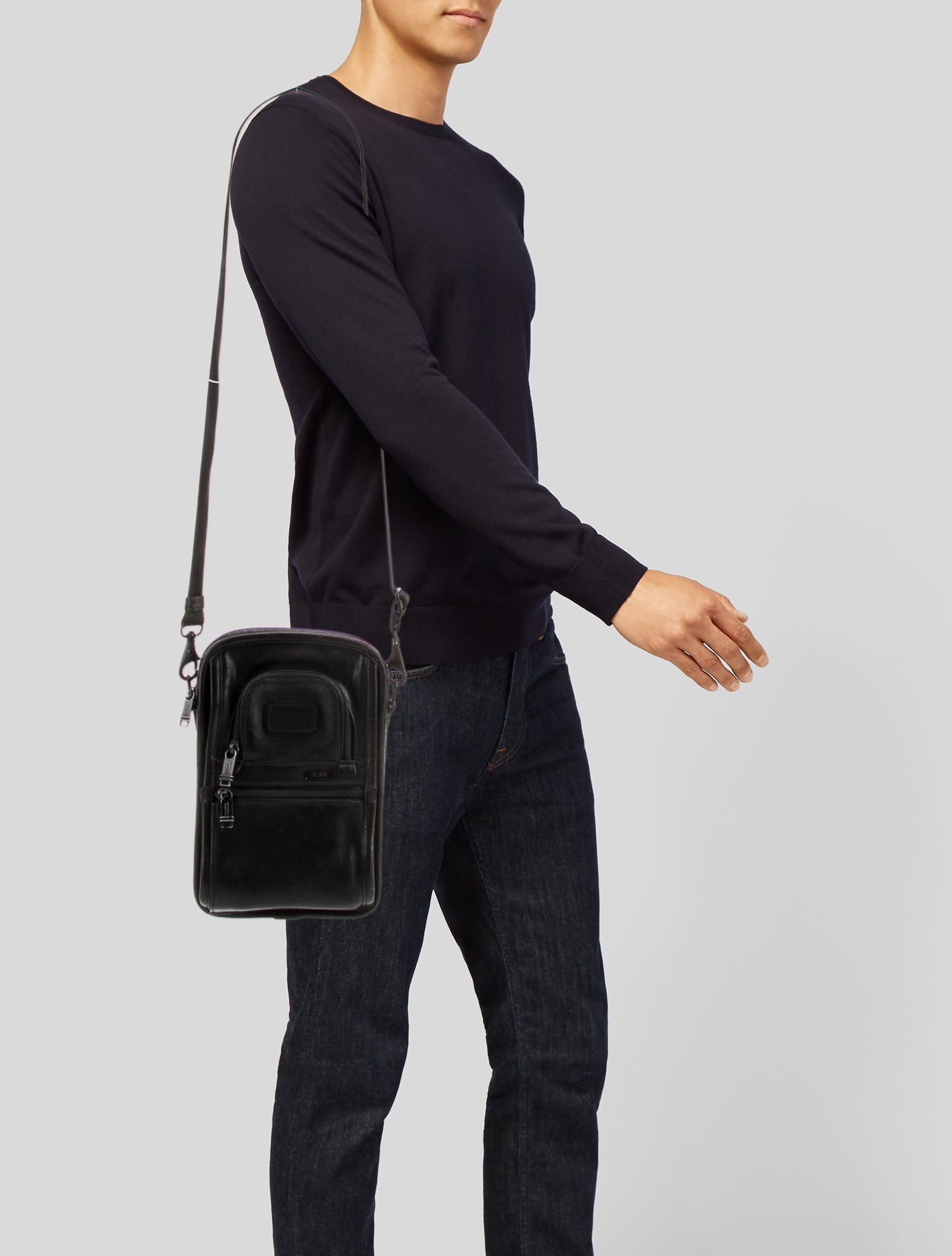 Tumi Leather Crossbody Bag