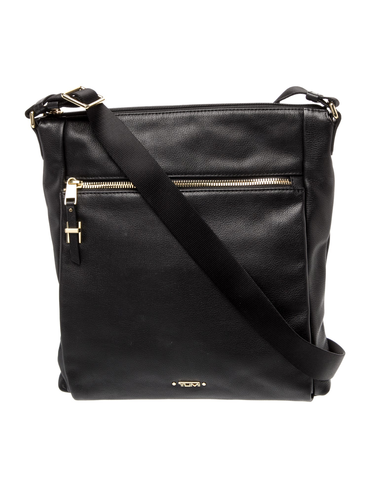 Tumi Leather Messenger Bag