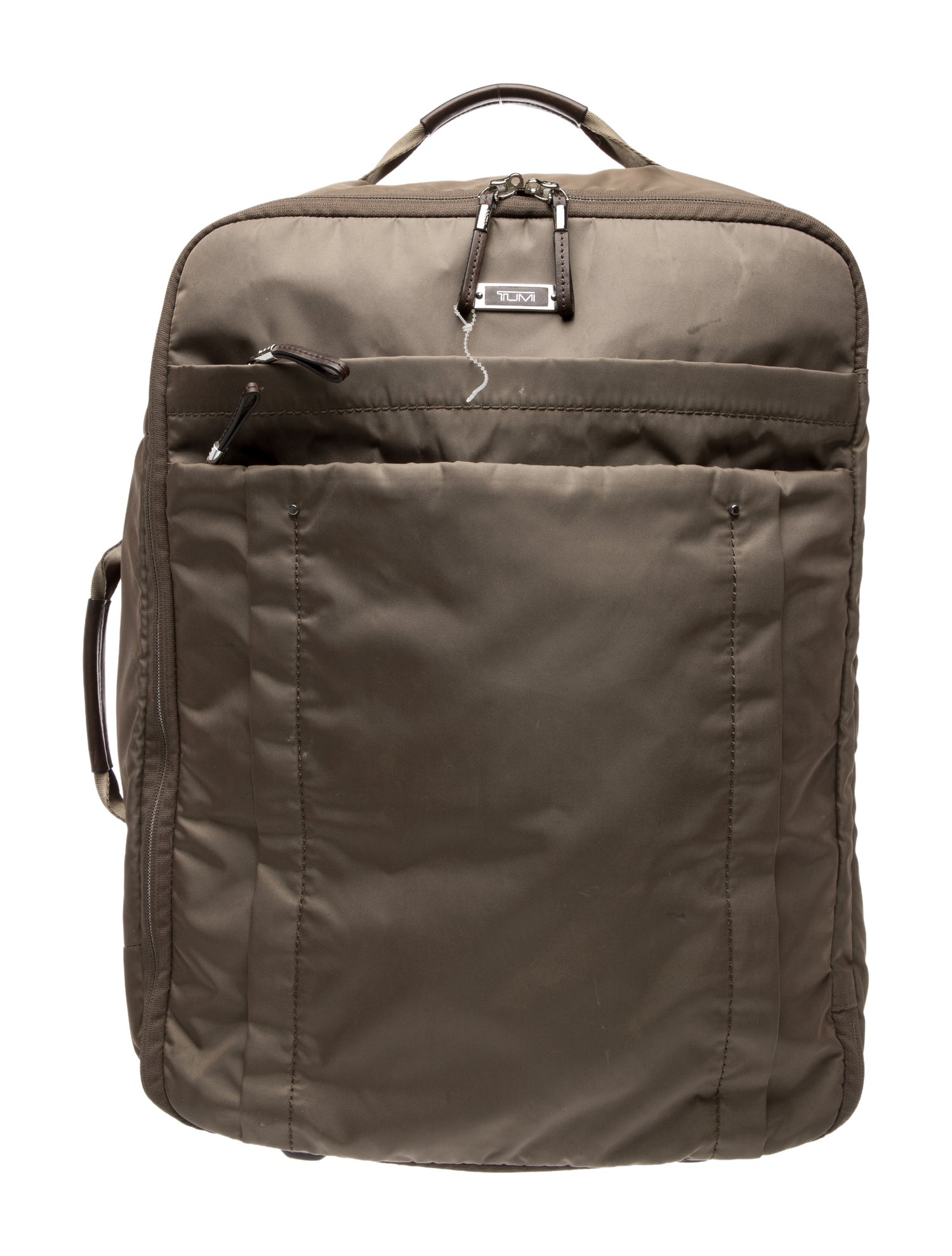 Tumi Nylon Leather Trim Embellished Carry-On