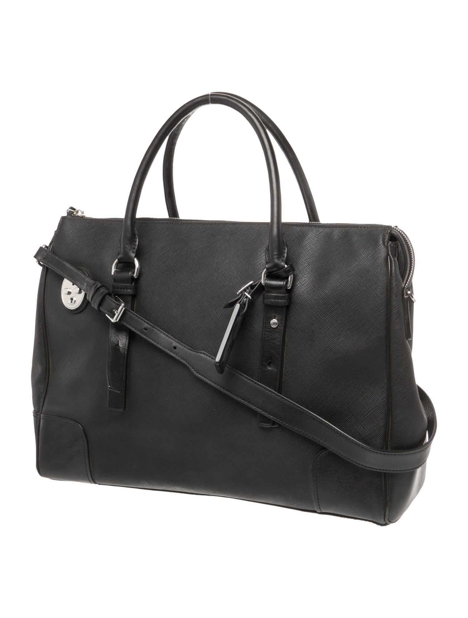 Tumi Saffiano Leather Top Handle Bag