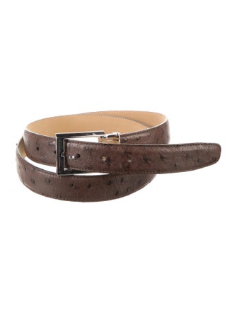 Tumi Ostrich Waist Belt