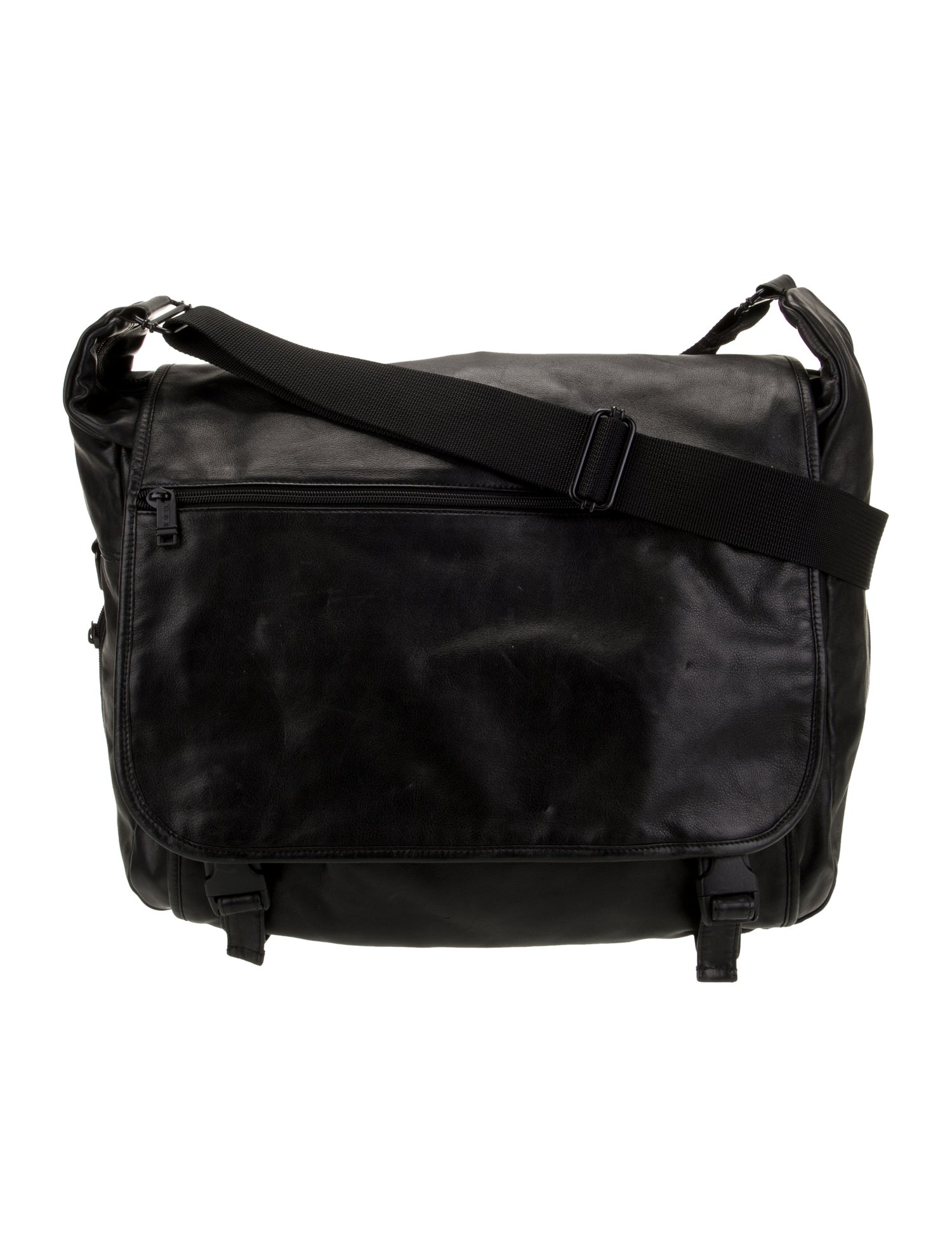 Tumi Leather Messenger Bag
