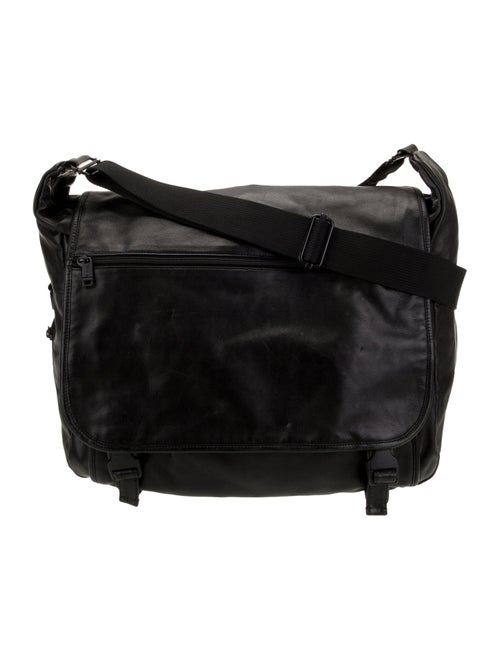 Tumi Leather Messenger Bag