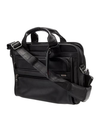 Tumi Leather Messenger Bag