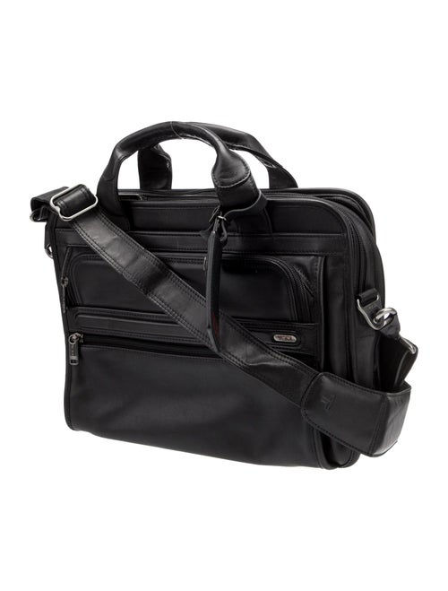 Tumi Leather Messenger Bag
