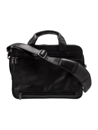 Tumi Leather Messenger Bag