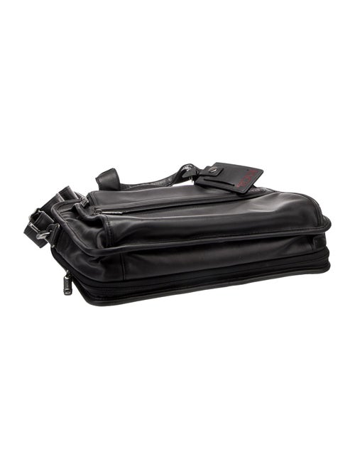 Tumi Leather Messenger Bag