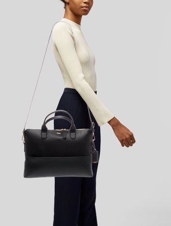 Tumi Leather Top Handle Bag