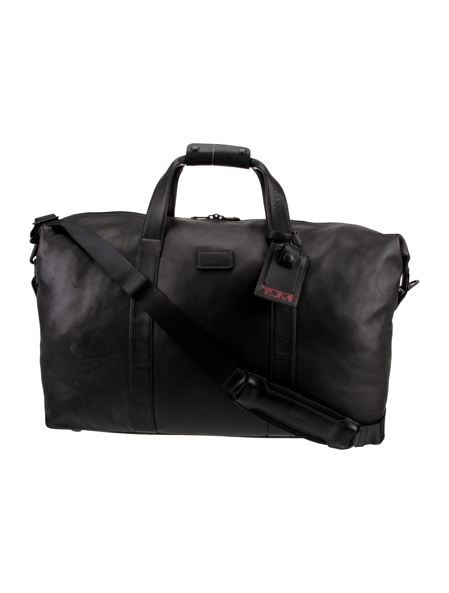 Tumi Leather Weekender Bag