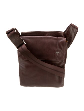 Tumi Leather Messenger Bag