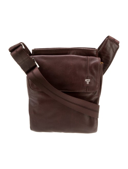 Tumi Leather Messenger Bag