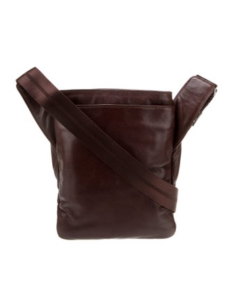 Tumi Leather Messenger Bag