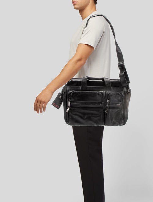 Tumi Leather Crossbody Bag