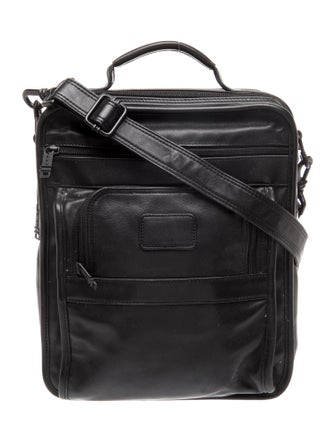 Tumi Leather Messenger Bag