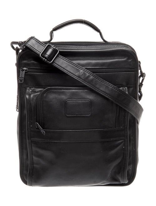 Tumi Leather Messenger Bag