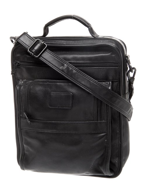 Tumi Leather Messenger Bag
