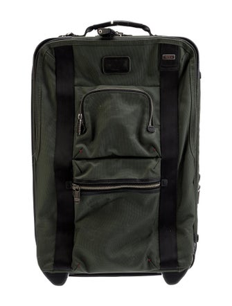 Tumi Nylon Leather-Trimmed Suitcase.