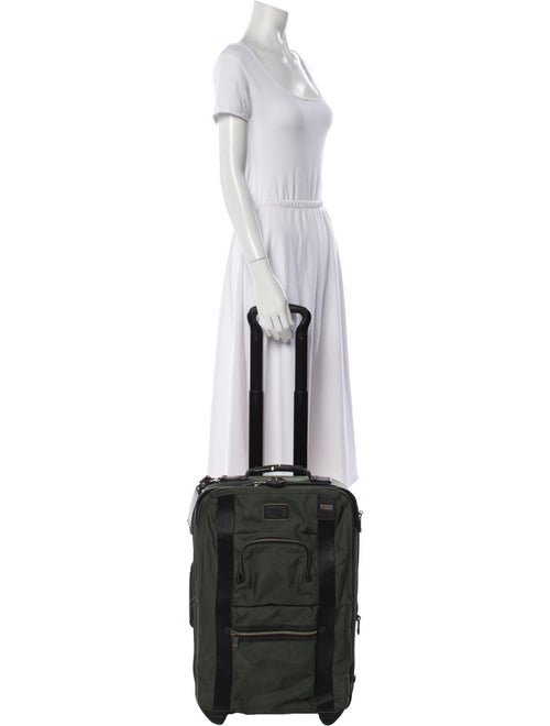 Tumi Nylon Leather-Trimmed Suitcase.