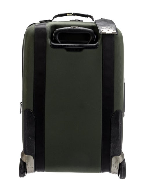 Tumi Nylon Leather-Trimmed Suitcase.