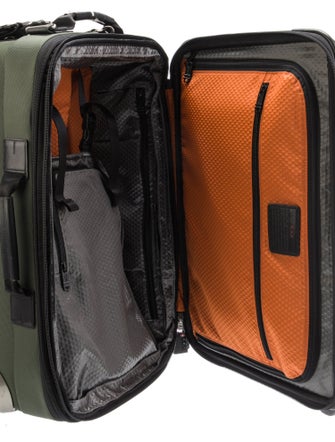 Tumi Nylon Leather-Trimmed Suitcase.