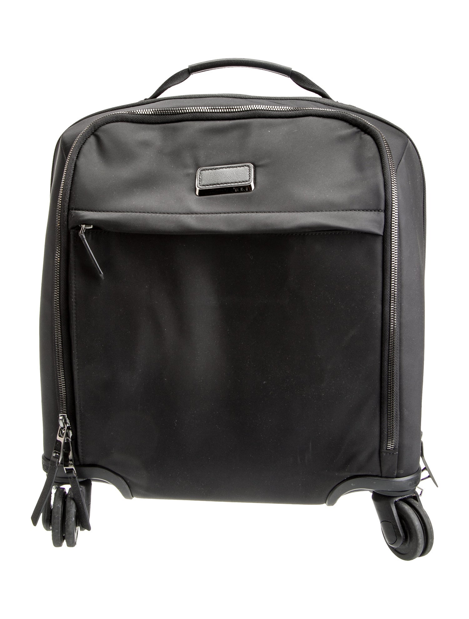 Tumi Nylon Leather-Trimmed Carry On.