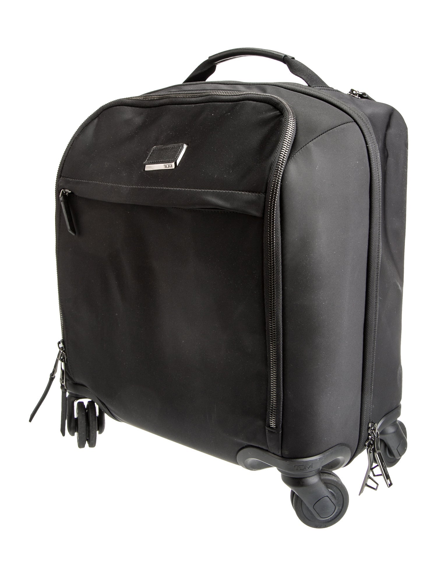 Tumi Nylon Leather-Trimmed Carry On.