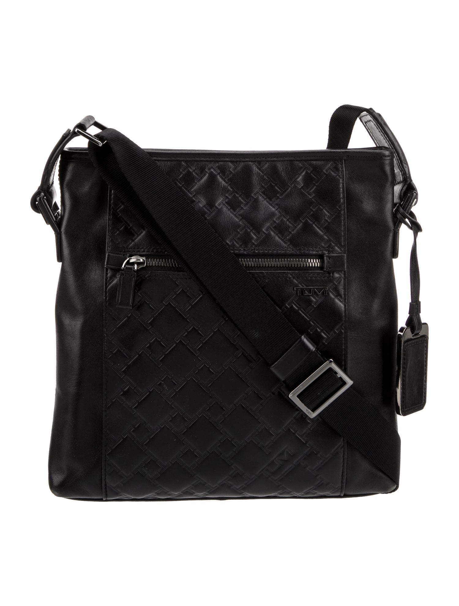 Tumi Leather Messenger Bag