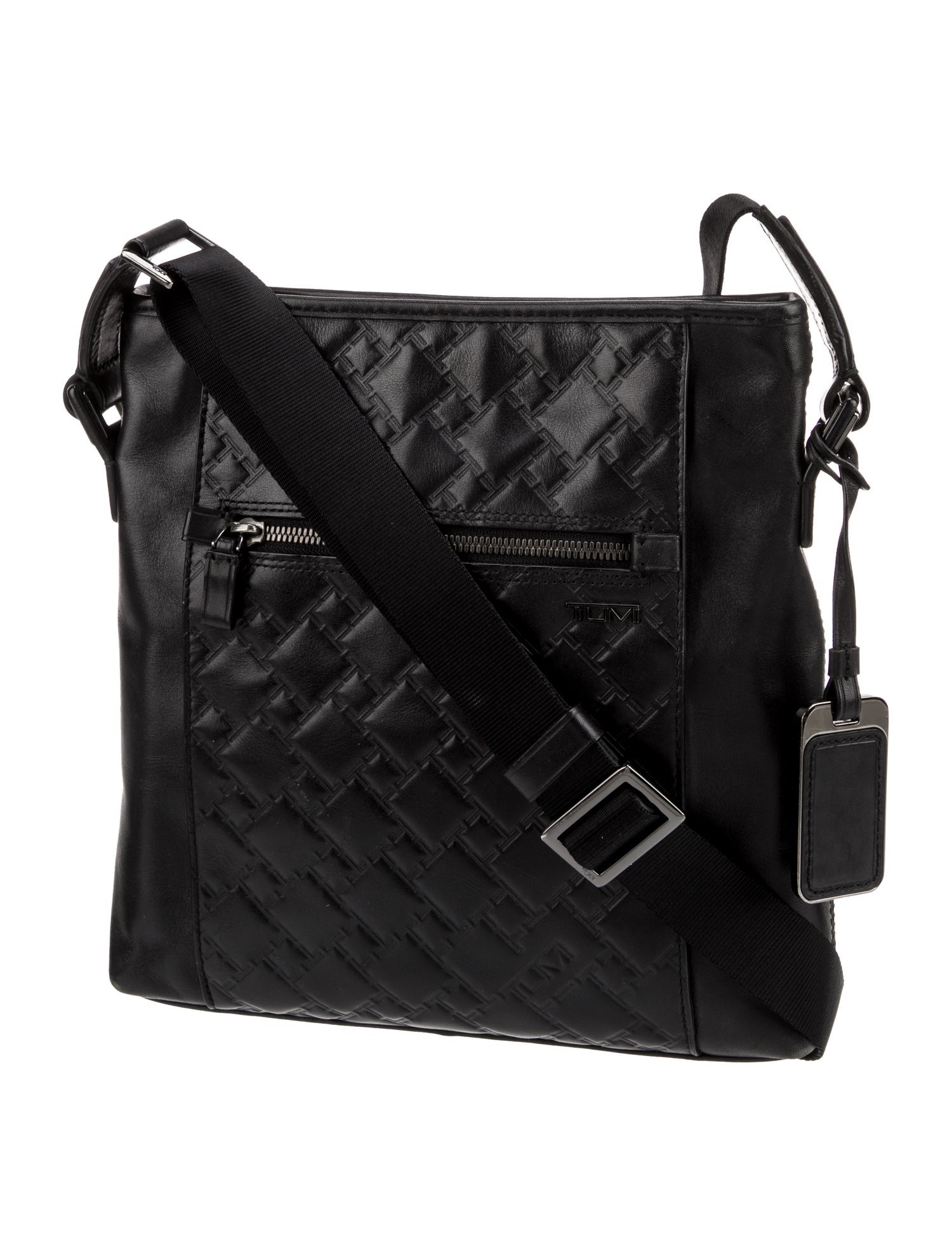 Tumi Leather Messenger Bag