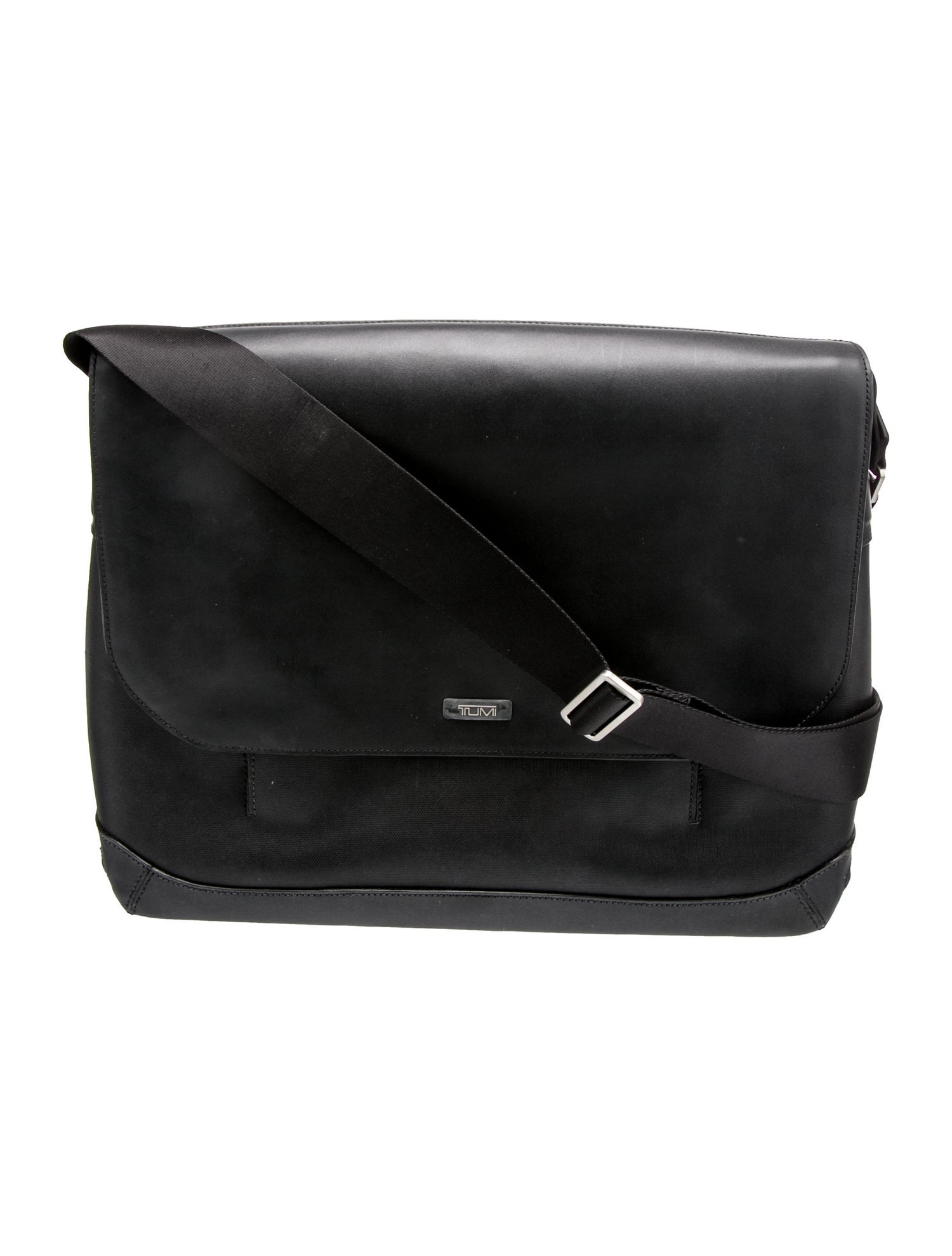 Tumi Leather Messenger Bag
