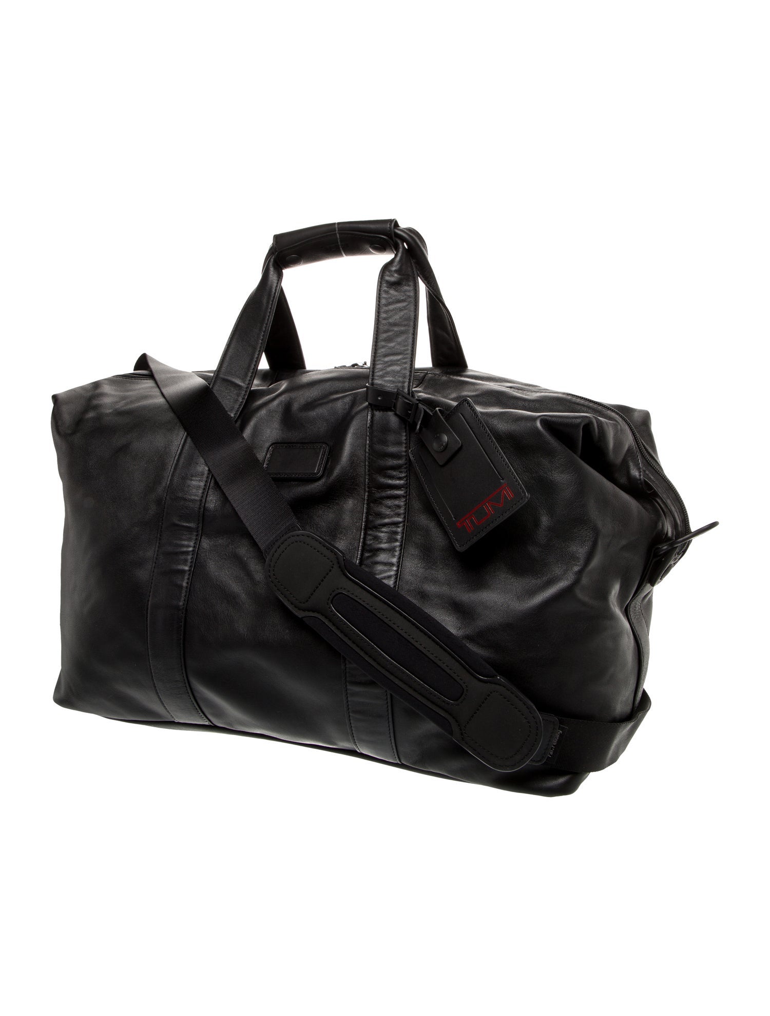 Tumi Leather Weekender Bag