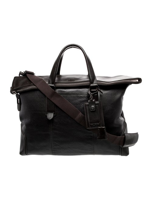 Tumi Leather Weekender Bag