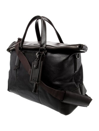 Tumi Leather Weekender Bag