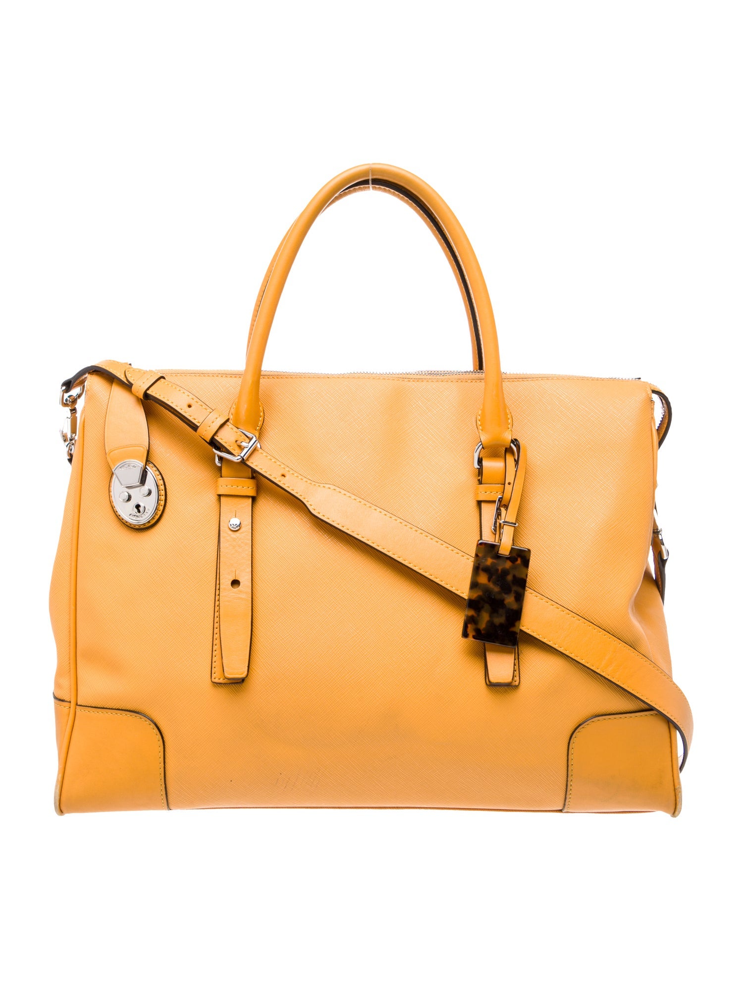 Tumi Saffiano Leather Top Handle Bag