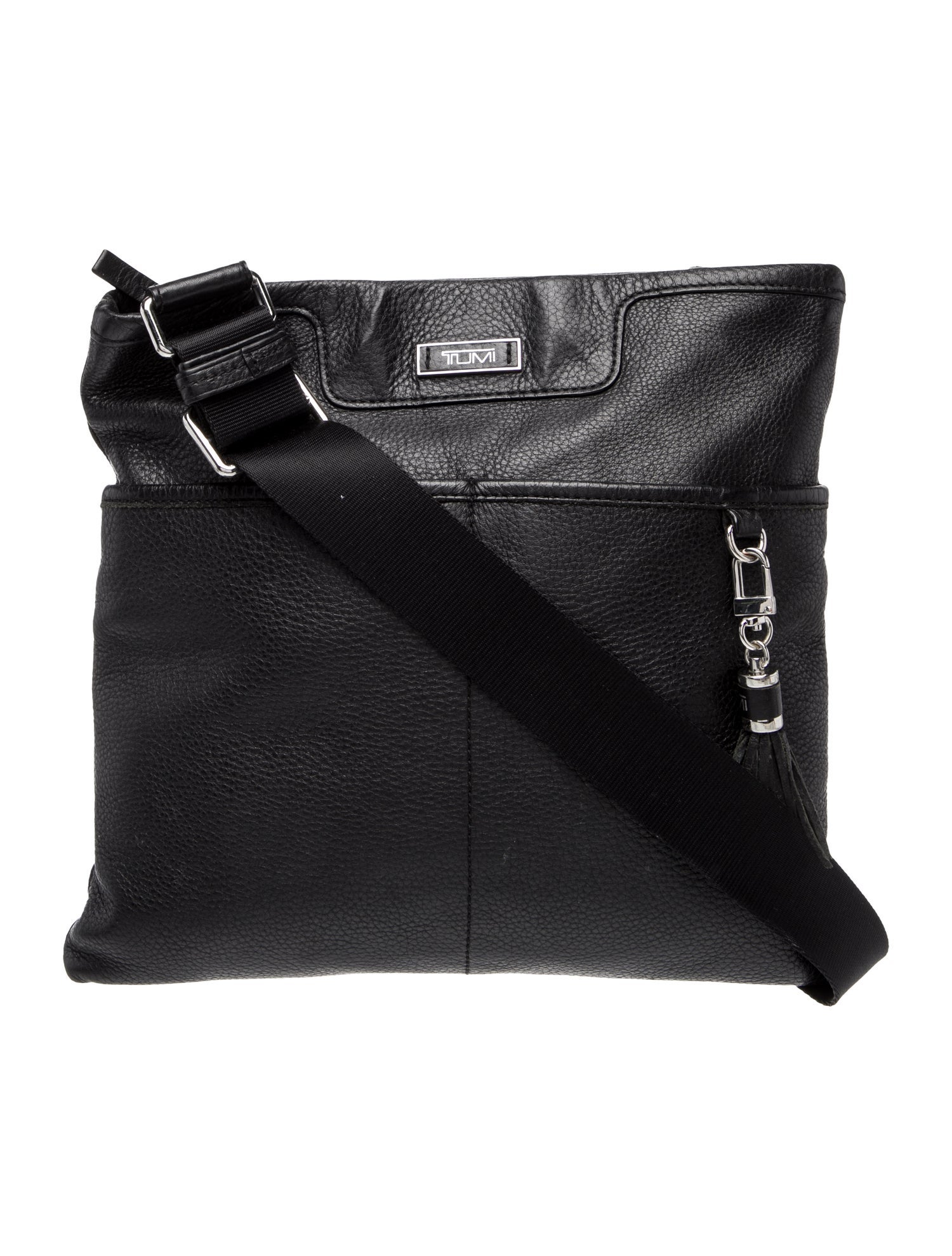 Tumi Leather Messenger Bag
