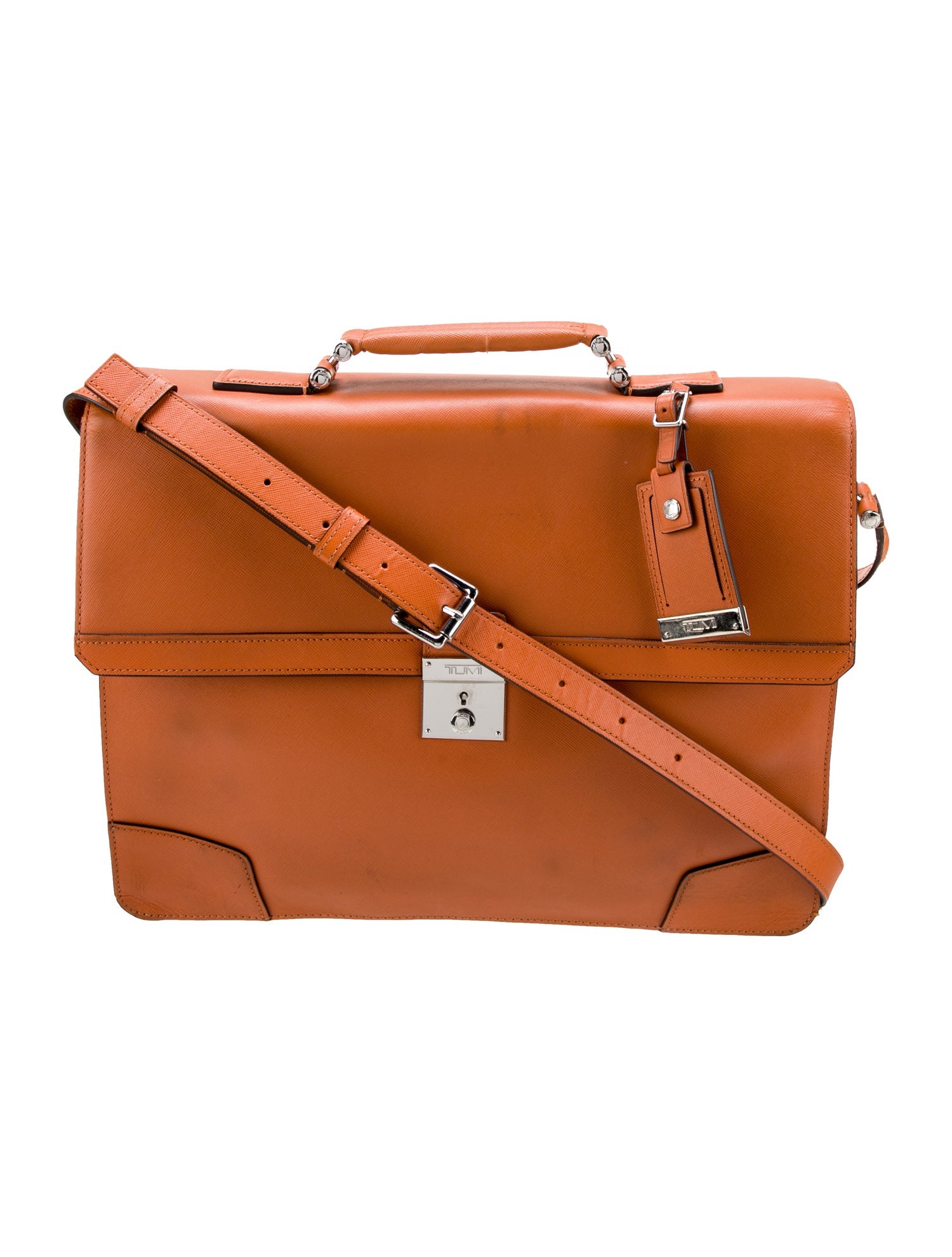 Tumi Leather Top Handle Bag