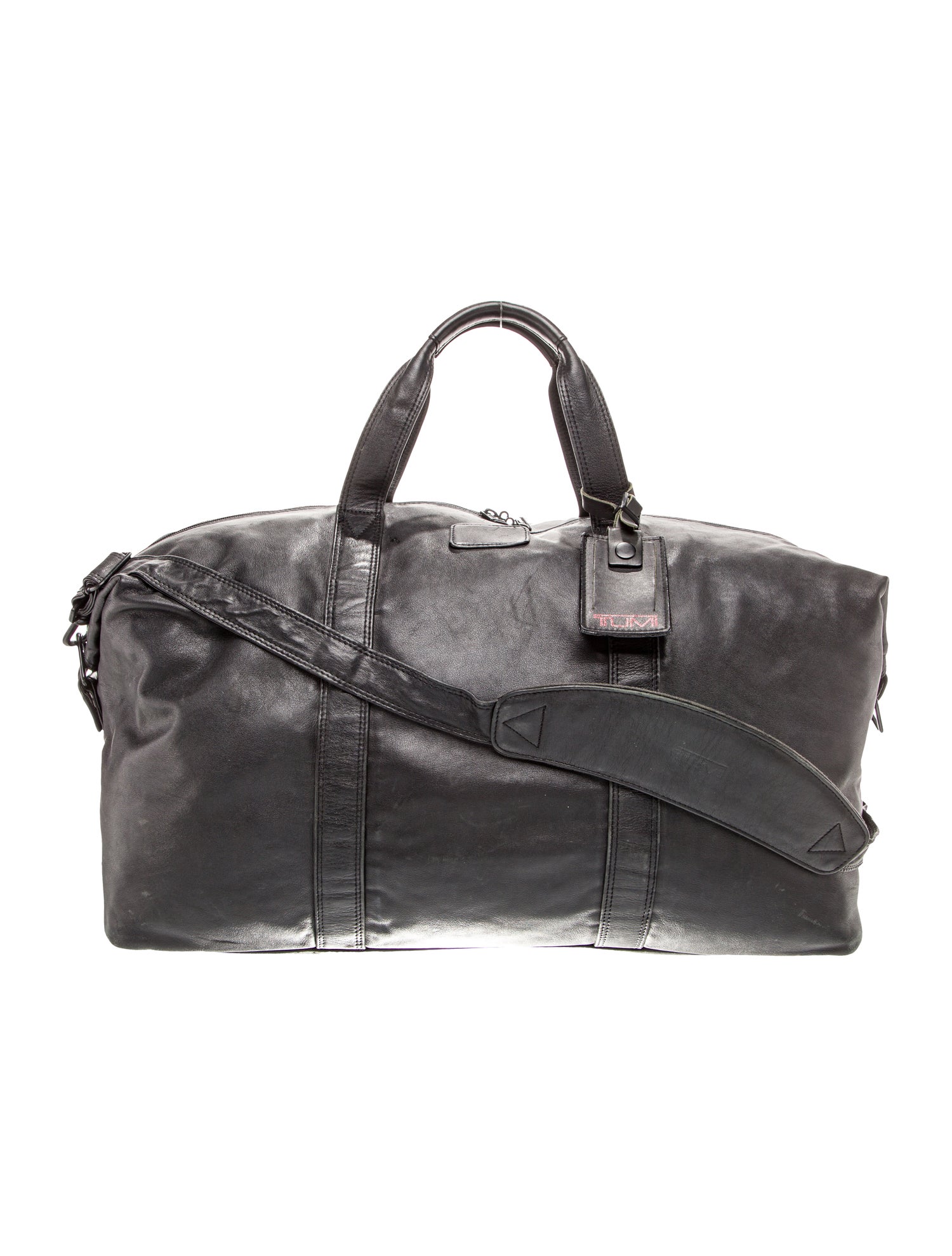Tumi Leather Weekender Bag