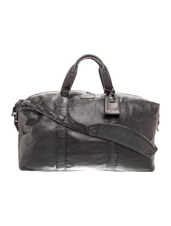 Tumi Leather Weekender Bag