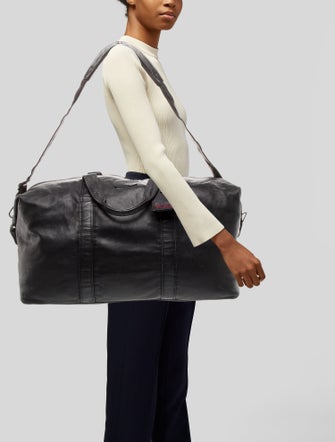 Tumi Leather Weekender Bag
