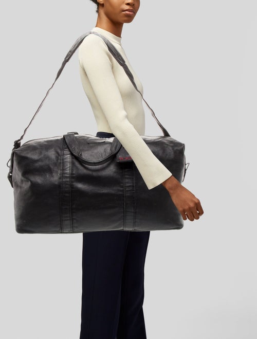 Tumi Leather Weekender Bag