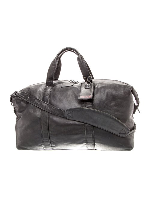 Tumi Leather Weekender Bag