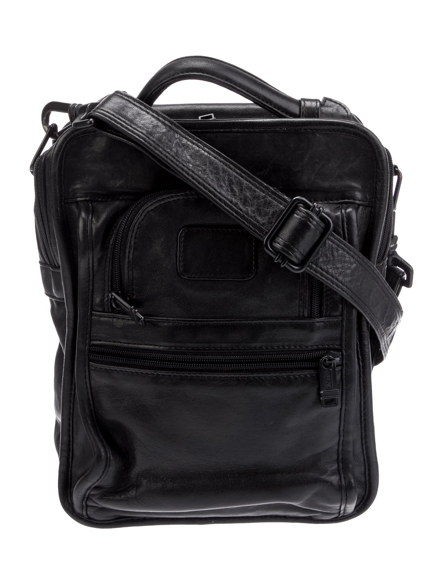Tumi Leather Messenger Bag