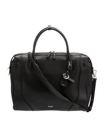 Tumi Leather Messenger Bag