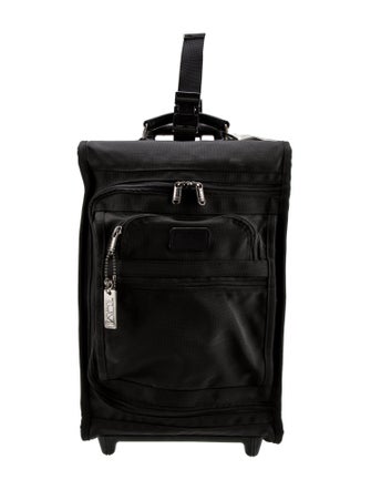 Tumi Leather Trim Canvas Suitcase