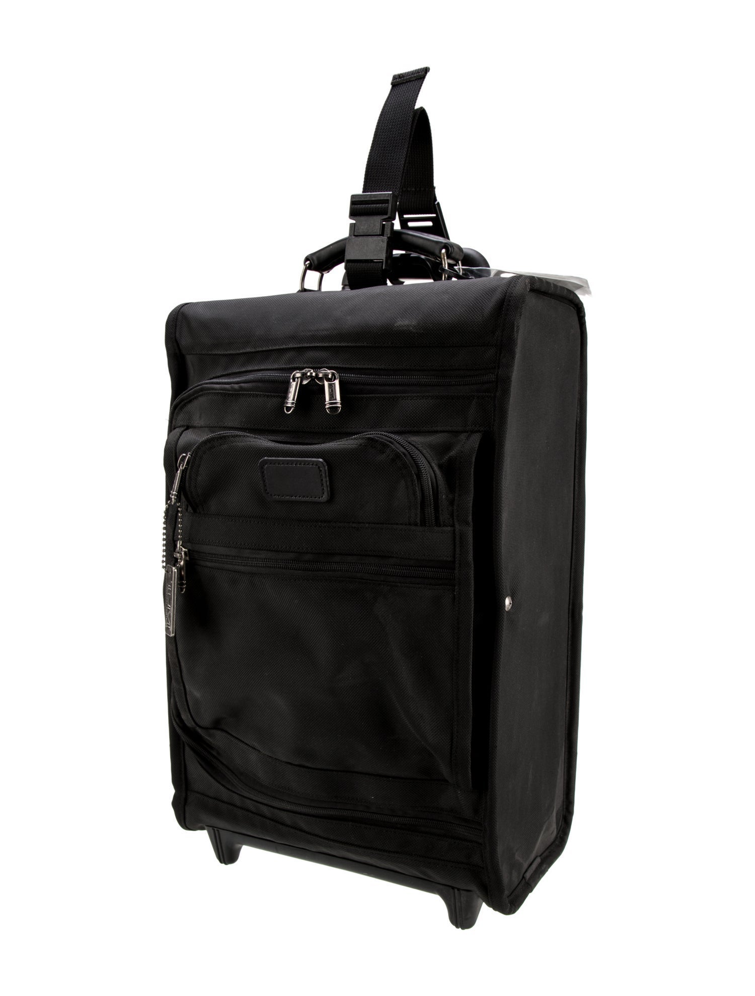 Tumi Leather Trim Canvas Suitcase