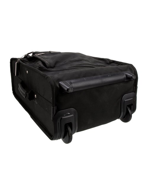 Tumi Leather Trim Canvas Suitcase